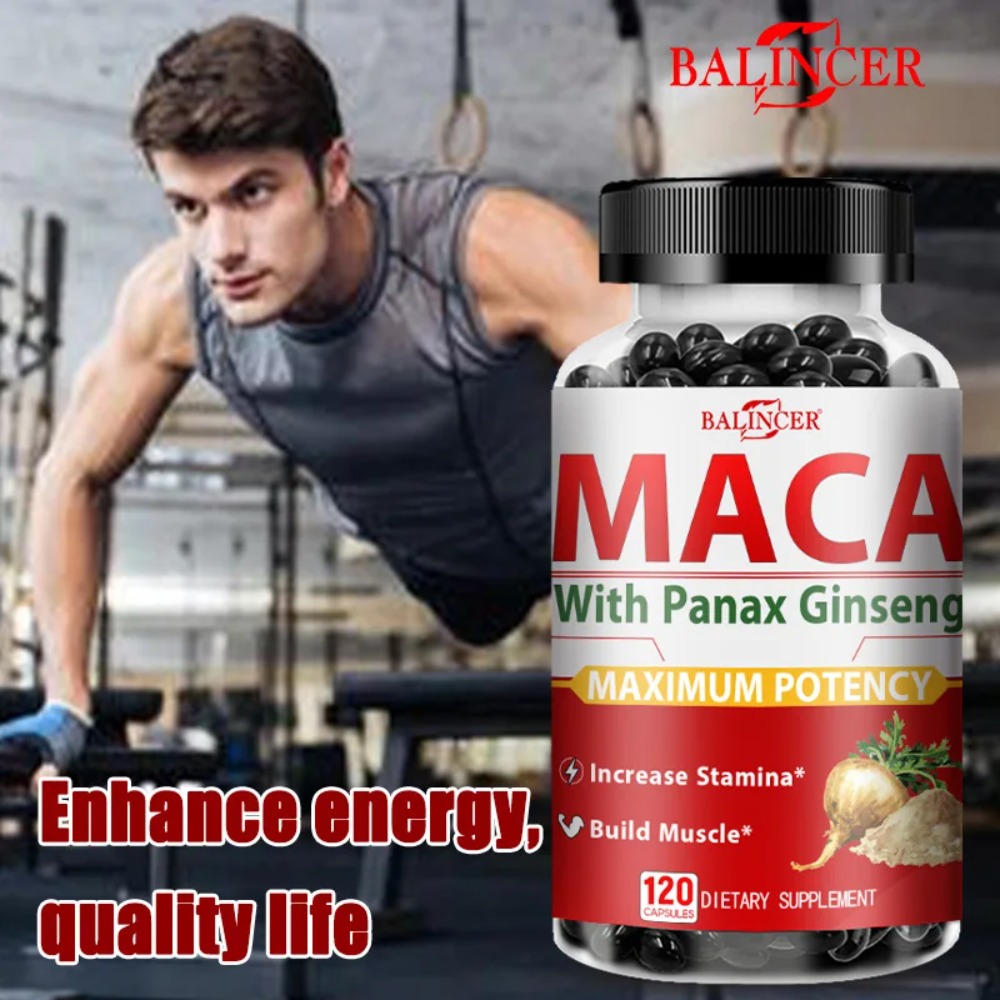 Maca Root Capsules with Ginsen - Valerian Root Capsule recension och pris