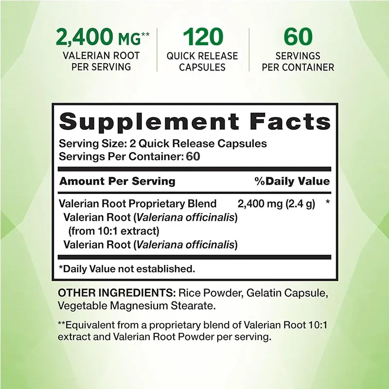 Valerian Root - Provides Sleep - Valerian Root Capsule recension och pris