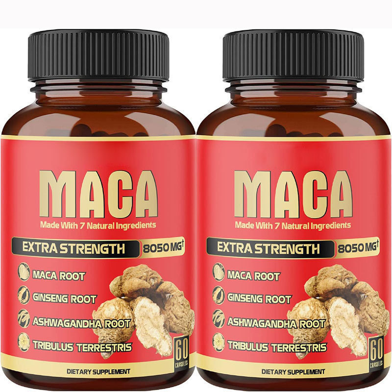 2 Pcs 8050mg Organic Black Mac - Valerian Root Capsule recension och pris