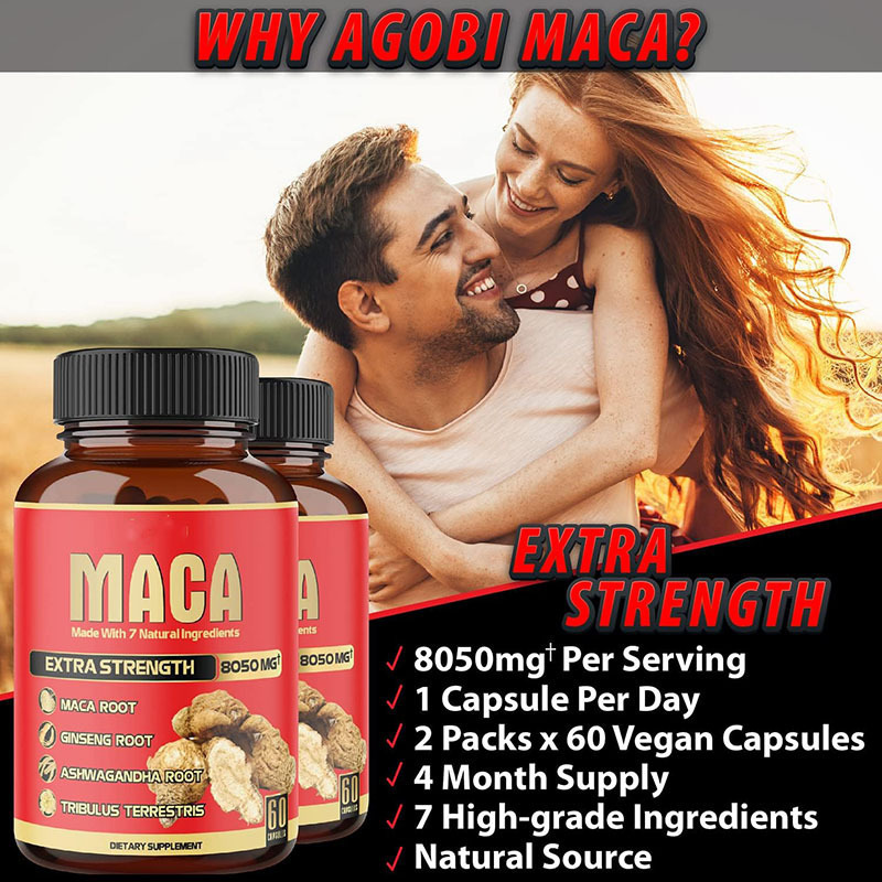 2 Pcs 8050mg Organic Black Mac - Valerian Root Capsule recension och pris