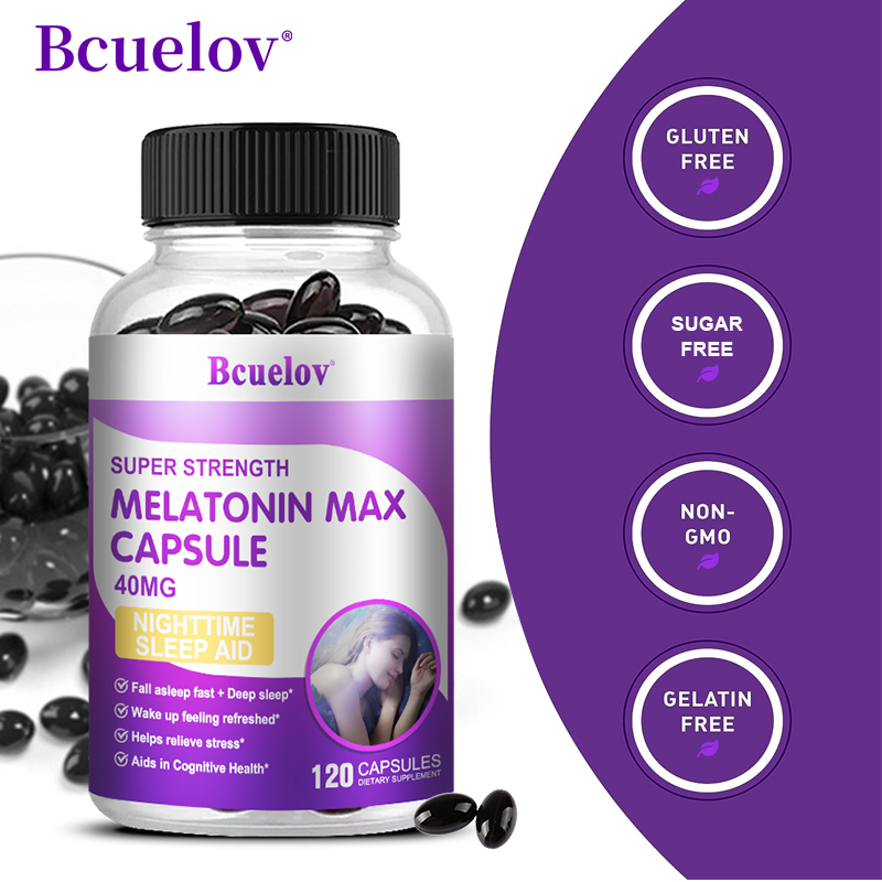 40mg Melatonin Capsules with C - Valerian Root Capsule recension och pris