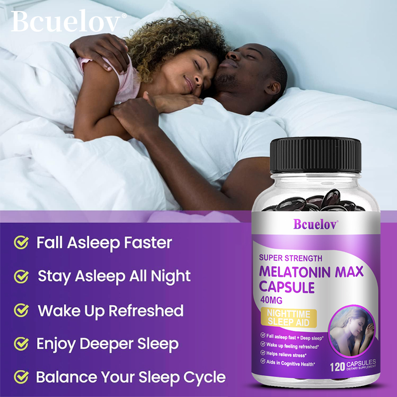 40mg Melatonin Capsules with C - Valerian Root Capsule recension och pris